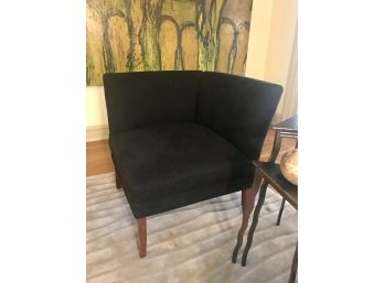 Cox Manufacturing Co. Black Corner Accent Chair (1 Of 2 In This Auction)