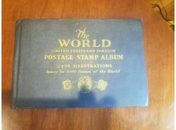 1935 World Stamp Album With 10 Or 12 Pages Of Stamps