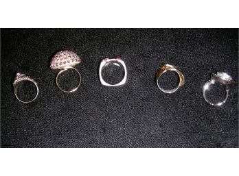 Costume Jewelry Lot 3B - Five Rings
