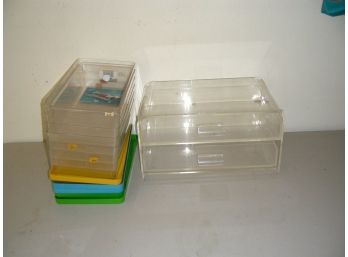 Plastic Shoe Boxes And Plastic Storage 2-drawer Unit