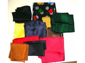 Pocket Squares And Handkerchiefs, 11 Pieces