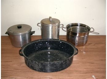 Pots And Pans And Enamel Roaster