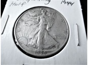 1944 P U.S. Walking Liberty Silver Half Dollar