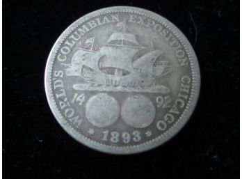 1893 U.S. Columbian Silver Half Dollar Commemorative Coin