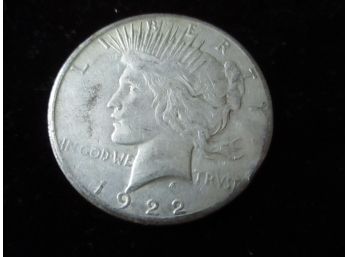 1922 S U.S. Peace Silver Dollar