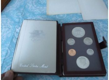 1984 S U.S. Olympic Prestige 6 Coin Set, With Silver Dollar, Proof Set, Rare