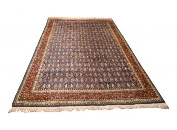Fine Signed Turkish Hereke Hand Knotted Area Rug With Tribal Paisley Design (RETAIL $5,900)