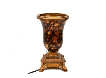 Hand Painted Urn Form Table Lamp