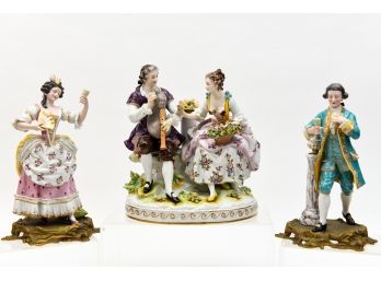 Three Vintage Porcelain Figurines