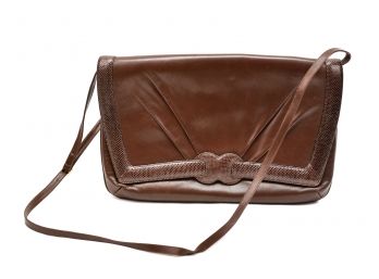 Bally Italian Leather Convertible Shoulder Bag / Clutch
