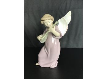 Lladro Figurine, Heavenly Strings #5491, Angel With Mandolin