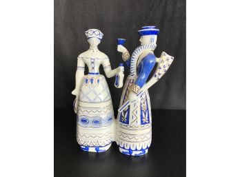 Vintage Hallohaza 1831 Hungary Porcelain Robber And His Wife