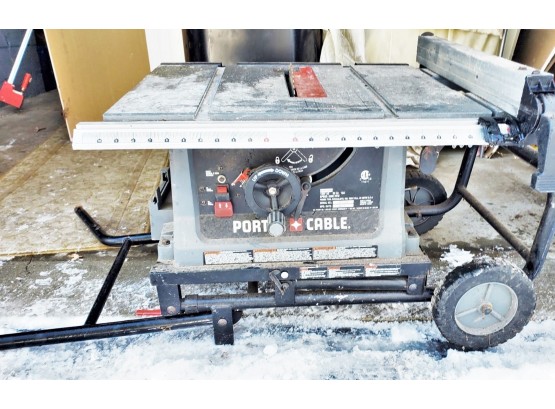 Porter Cable Jobsite 10' Table Saw With Stand - See Description