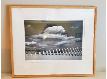 'Summer Clouds' Signed Professionally Framed & Matted Sand Dunes & Clouds Photograph