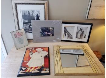 Mixed Lot Of Wall Art, Mirror And More
