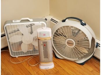 Heating And Cooling - Honeywell Portable Heater, Aerospeed Box Fan &  Windmachine Portable Fan