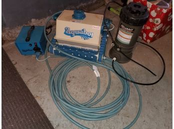 Swimming Pool Chlorine Feeder & Aquabot Pool Vacuum System