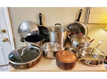 Cookware Pots & Pans - Stainless & Copper, David Burke, Cuisinart, Calphalon And More