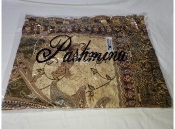 New Pashmina Ladies Paisley Scarf / Wrap - 55 Pashmina 45 Silk Blend