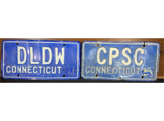 CT License Plates DLDW & CPSC