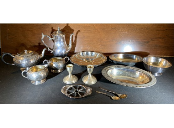 Antique Tea Set And Serving Dishes