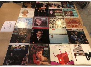 Lot Of 100 Assorted Vinyl Records