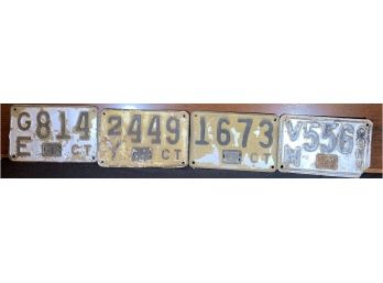 CT License Plates GE814, 2449, V556 & 1673