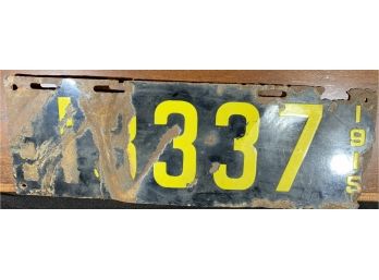1915 License Plate (18337)