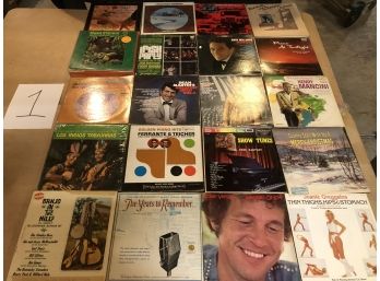 Lot Of 100 Assorted Vinyl Records