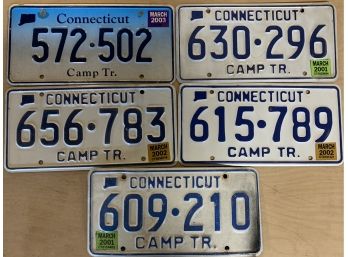 5 CT Camp TR License Plates