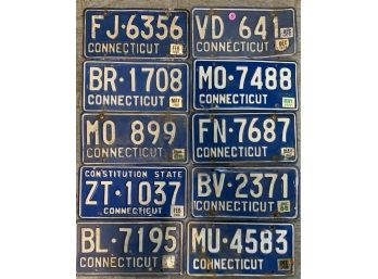 10 CT License Plates #3