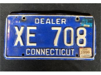 1 Dealer Connecticut License Plate