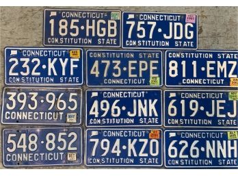 11 CT License Plates #2