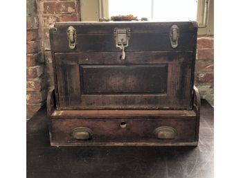 Wood Tool Chest With Lock