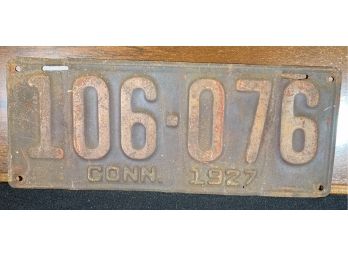 CONN. 1927 Plate 106-076