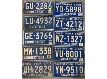 10 CT License Plates #1