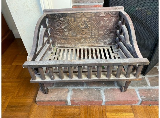Antique Fireplace Basket Grate