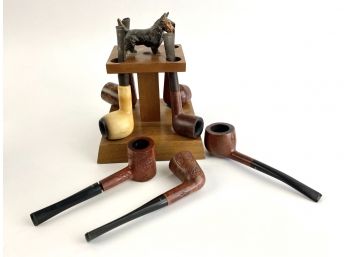Vintage Pipe Rack And Pipes