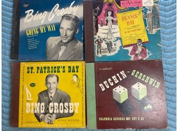 Four Collections Of 78 RPM Record Albums