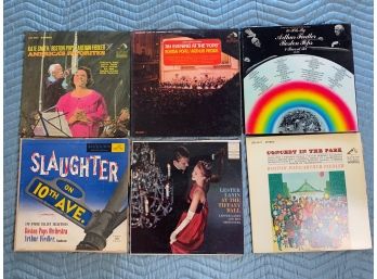 Collection Of Big Band Record Albums Featuring Arthur Fiedler