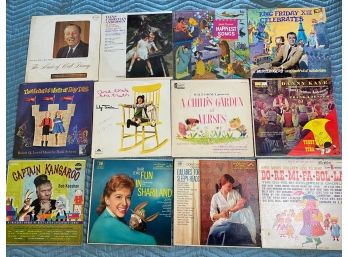 Collection Of Vintage Children's Records