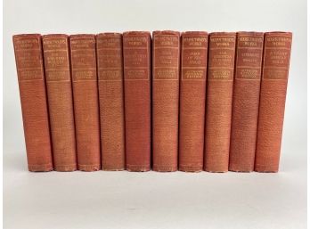 Antique 'Author's National Edition' Collection Of Mark Twain's Works