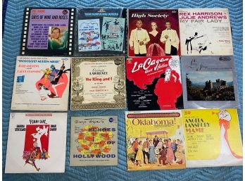 Collection Of Vintage Show And Movie Record Albums
