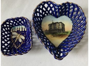 Rochester High School. Blue Heart And A Blur Trinket Dish