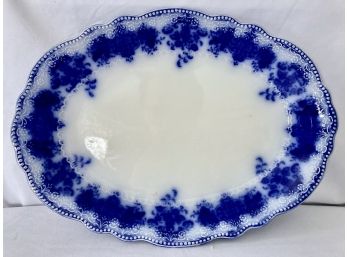 Clarence Flow Blue By Grindley Oval 10' Platter