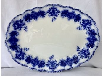 Clarence Flow Blue By Grindley Oval 16' Platter