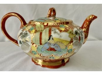 Antique Asian Themed Tea Pot
