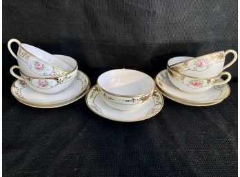 Nippon Tea Set With Pink Roses