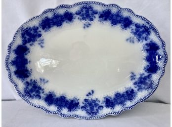 Clarence Flow Blue By Grindley Oval 14' Platter
