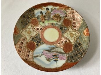 Antique Hand Painted Plate Japanese Inspired.
